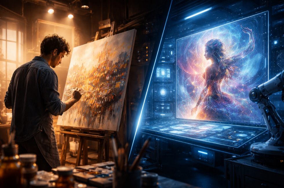 Inteligencia artificial transforma creatividad y desafía identidad artística humana