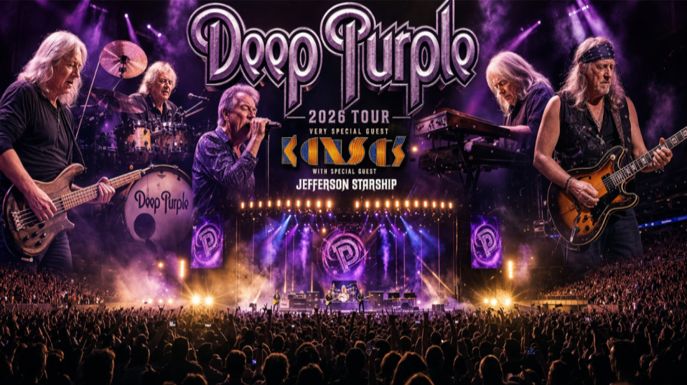 Deep Purple confirma tour 2026 junto a Kansas y Jefferson Starship