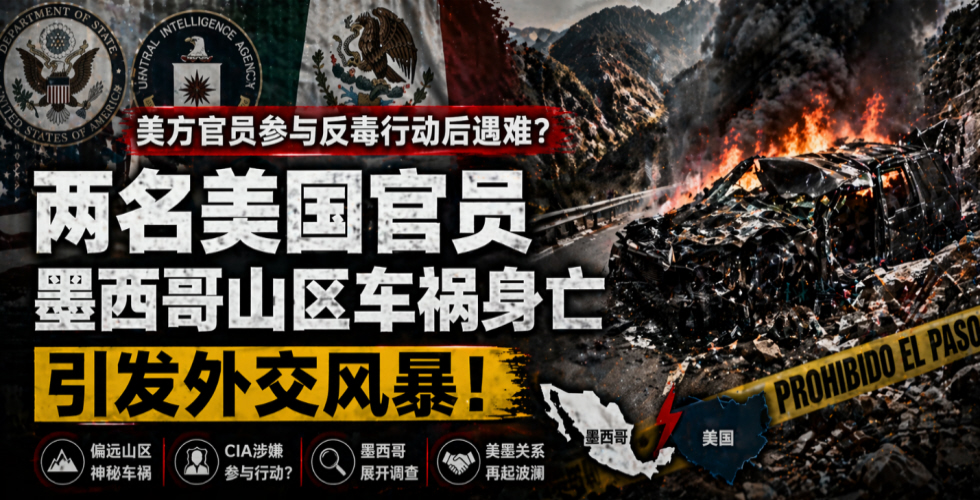 墨西哥山区车祸致两名美国官员死亡 引发外交调查